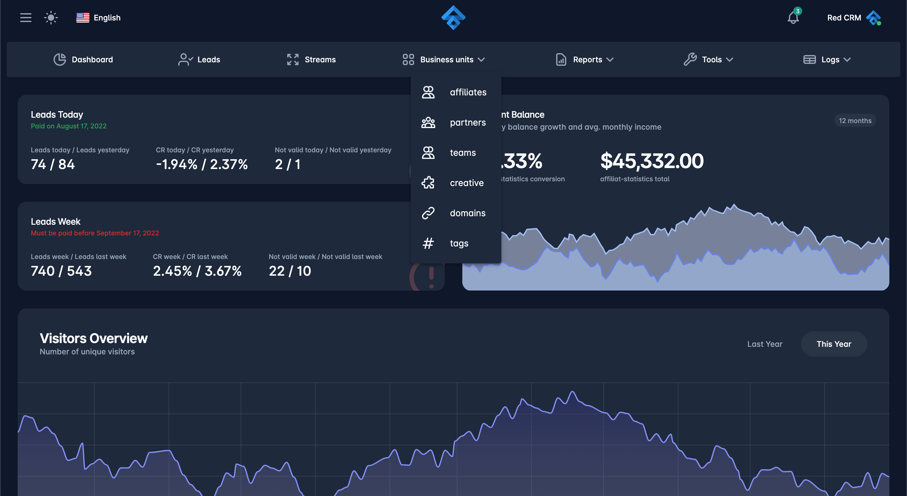 CRM / dashboard UI 14